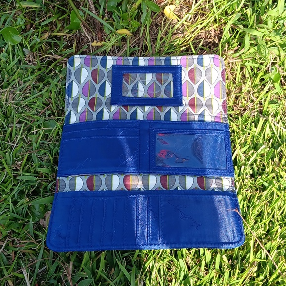NWOT VERA BRADLEY BLUE LONG WALLET - Picture 4 of 11